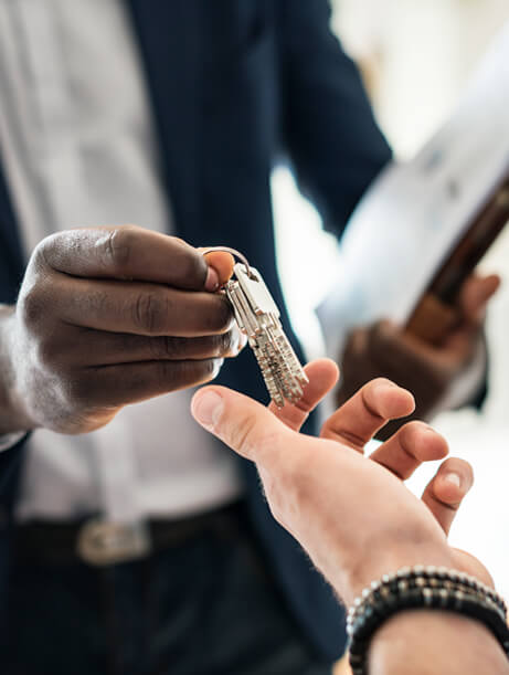 Handing over keys